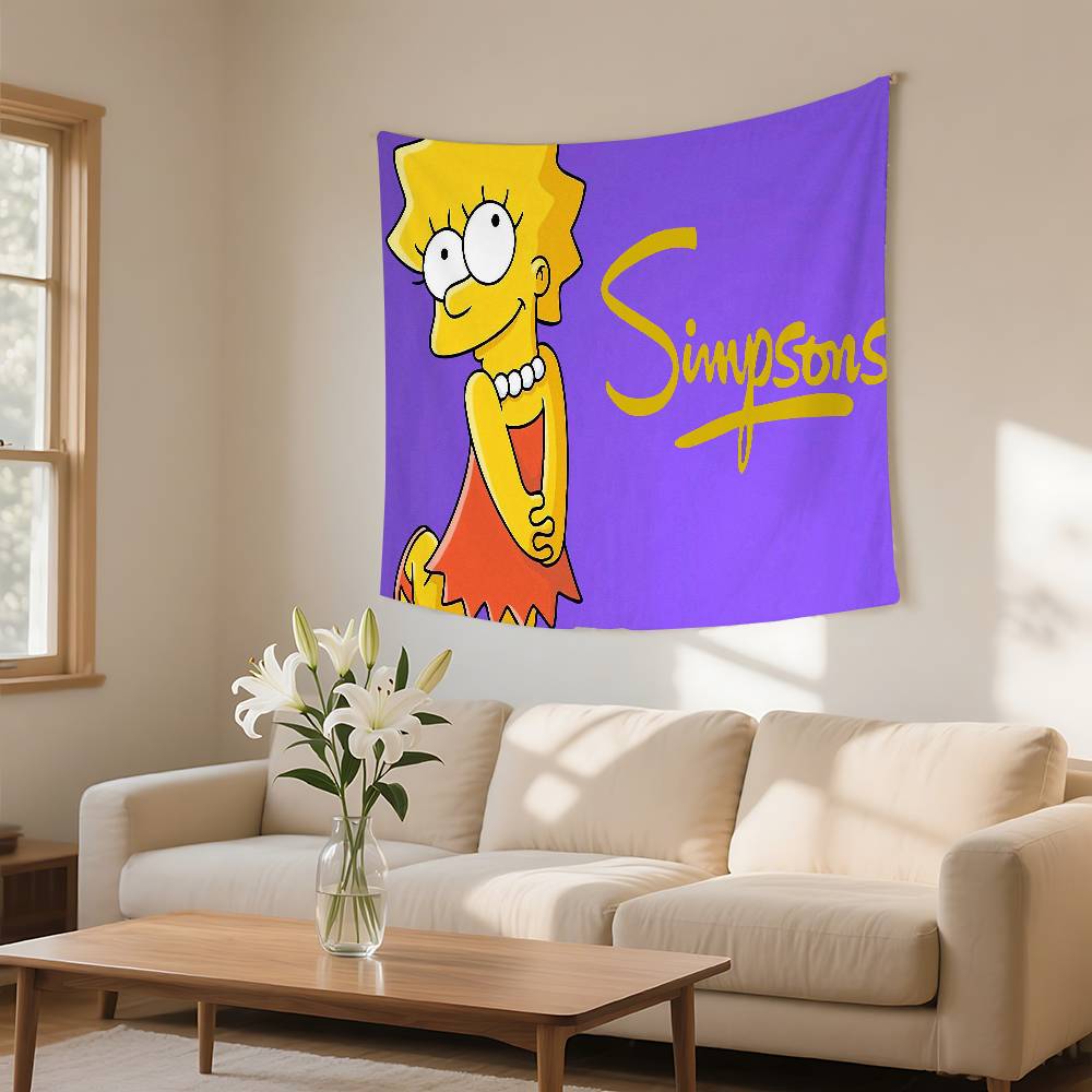 Funny SSimpson Tapestry Wall Hanging Tapestry Art Deco Blanket Curtain Hanging At Home Bedroom Living Room Decor