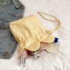 Printing Flower Handbag Korean Style Shoulder Bags Lightweight Plaid Drawstring Bag  Student