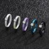 Classic Promise Ring for Women Ceramic Wedding Band 3mm Thin Minimalist Colorful Engagement Rings In Pink Green White Black