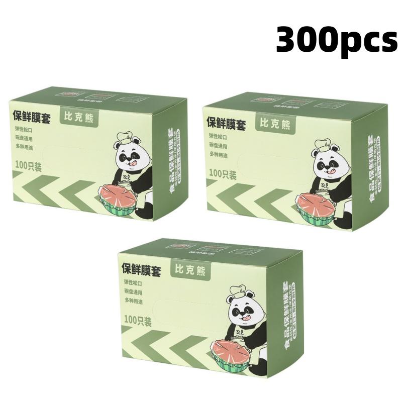 100/200/300 Stück Einweg-Lebensmittelabdeckung Wickelfolie Schüsselabdeckung Lebensmittelqualität Frischhalte-Plastikbeutel Wiederverwendbare Küchenaufbewahrungszubehör