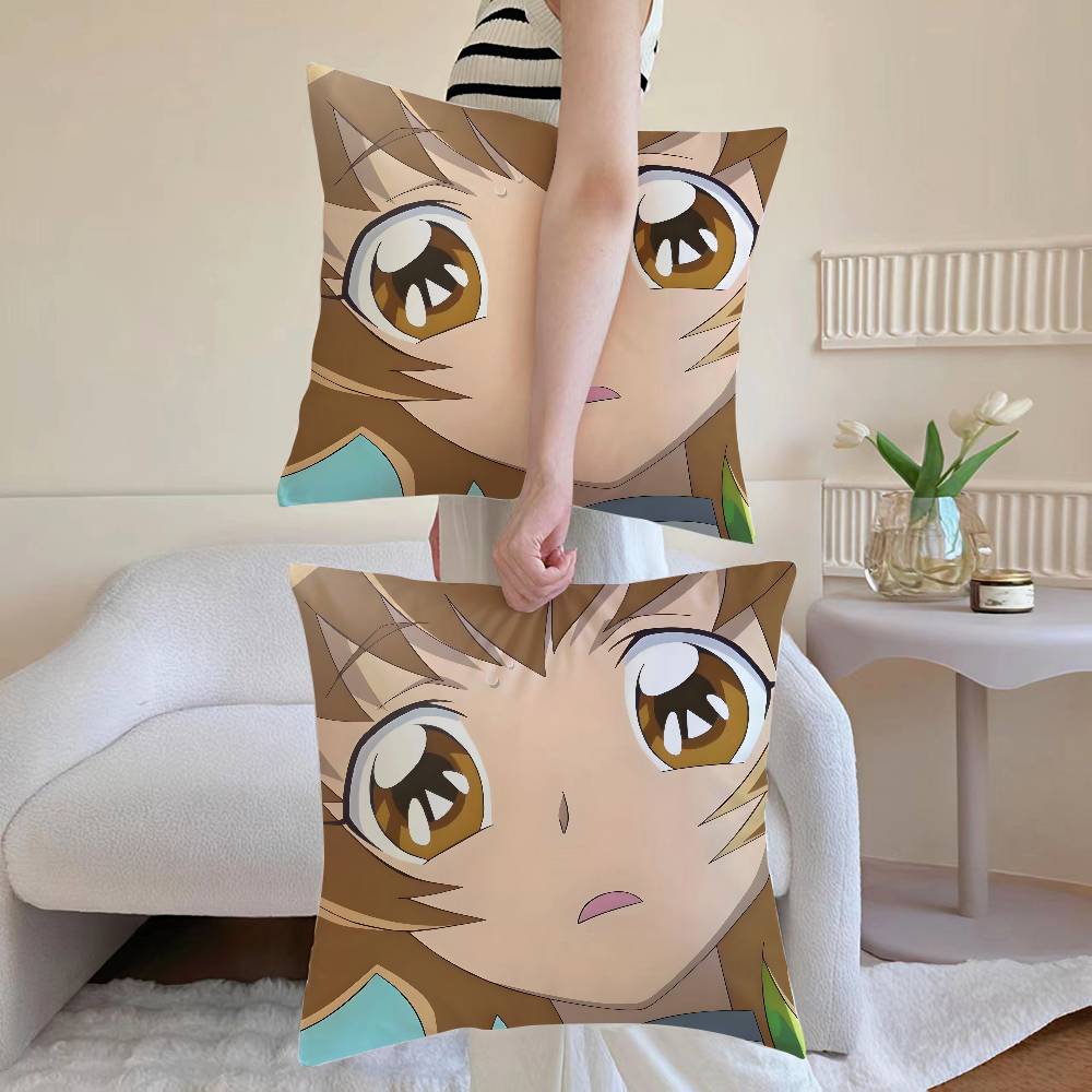 Itsuki M-Myoudouin Pillow Case Sofa and Living Room Decorative Cushion Covers Dust-proof and Mite-proof Invisible Zipper