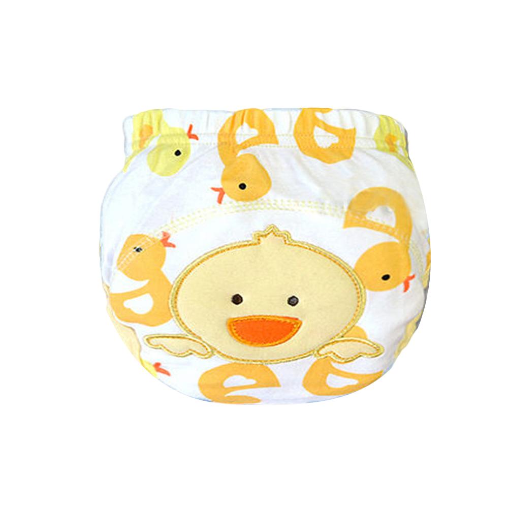 Baby Cotton Learning Pants, Newborn Diaper Pocket Cloth Waterproof Breathable Training Pants Baby Washable Cartoon Diaper Pants