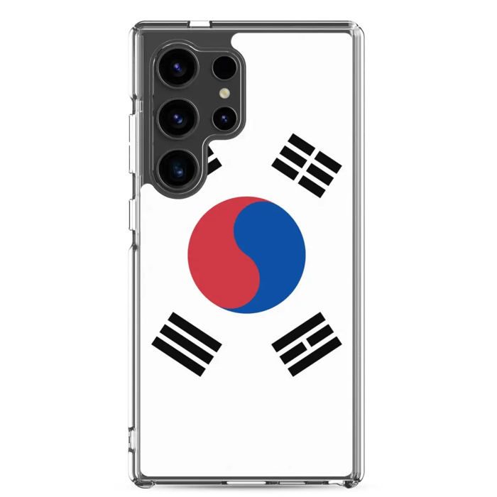 Coque Téléphone – Samsung – Galaxy S24 – Drapeau Corée du Sud – Souple – mitmevärviline