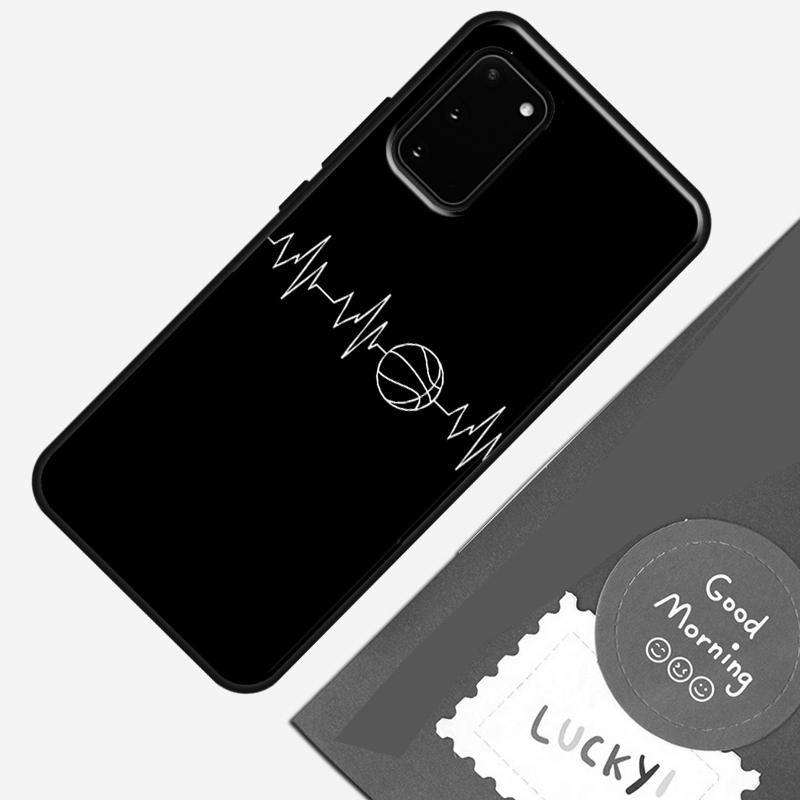 

Basketball Heartbeat Phone Case For Samsung Galaxy S25 Ultra S20 S21 S22 S23 S24 Plus S9 S10 S24 FE Cover Shell Galaxy S25
