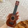 Miniaturowa zabawka ukulele gitara poprawiająca umiejętności klasyczny wczesny edukacyjny instrument muzyczny dla chłopców dziewcząt dzieci prezenty świąteczne dla niemowląt