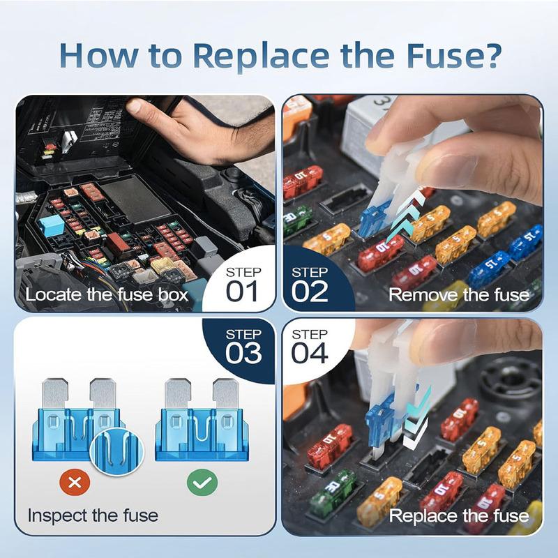 360Pcs Fuse Assortment Kit 160 Mini Blade Fuses Automotive 90 Standard Auto Fuses 50 Micro Fuse 60 Micro2 for Truck Motorcycle