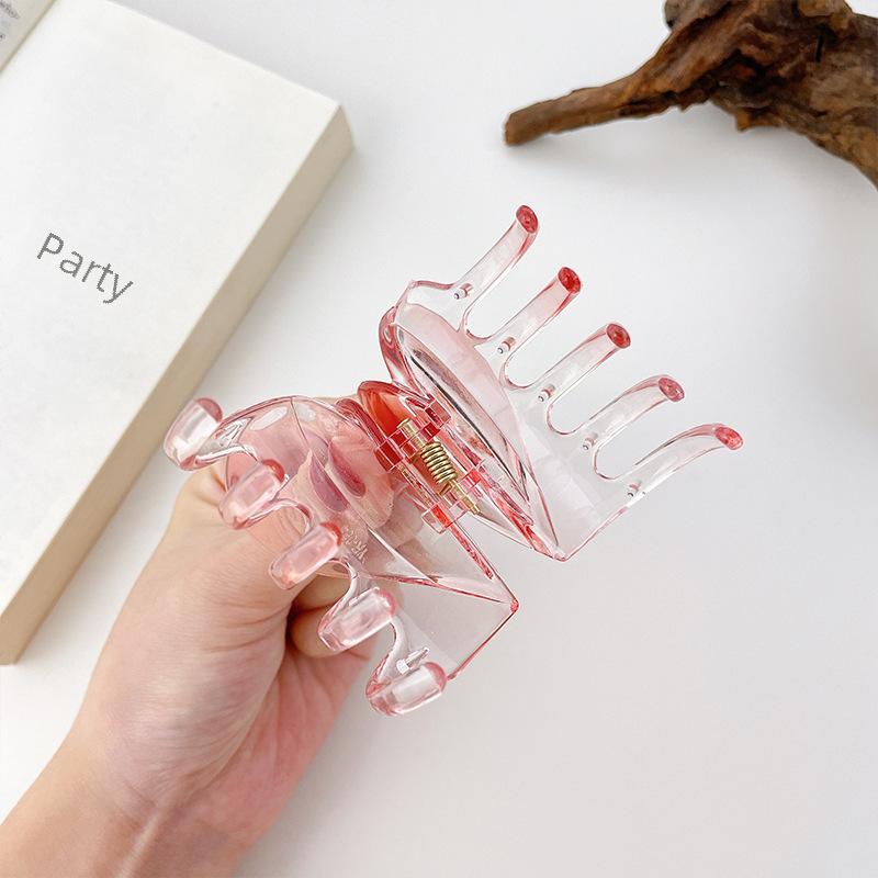 Chic Handmade Plastic Hair Claw Ideal For Bathing And Everyday Use Women For