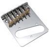 Musiclily Pro 10.8mm Modern Style Telecaster Bridge with Brass 6-Way Saddles for Telecaster-Style Electric Guitars, Chrome