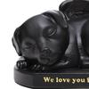 Pet Urns Cremation Memorial Urn Keeping Precious Resin Sleeping in Angel Wing Statue Memory for Indoor, Backyard, Living Room