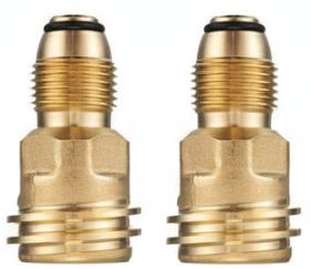 1/2/5/10PCS Connector Propane LP TANK POL Service Valve to QCC Outlet Brass Adapter Parts