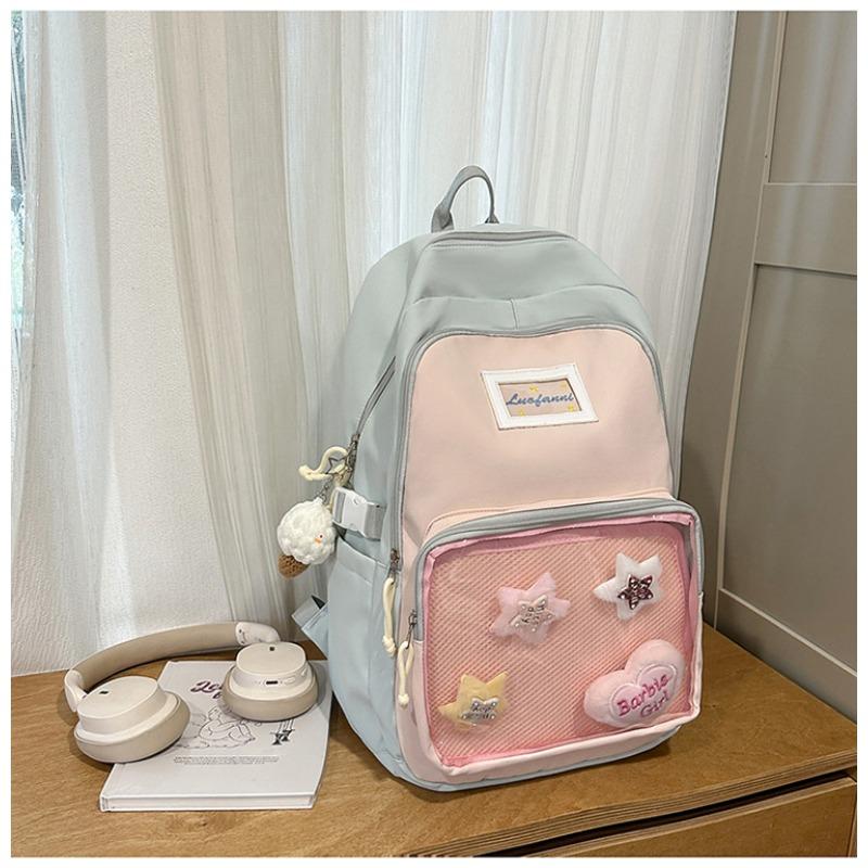 School Bag New High-value College Style Fresh and Sweet Backpack Junior High School Students Lightweight Large-capacity Backpack