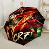 Crz Football Legends Portable Automatic Umbrella Sturdy 8-Rib Shaft Foldable Design All-Season Use Elegant Women's Umbrella Stylish Gift for Women