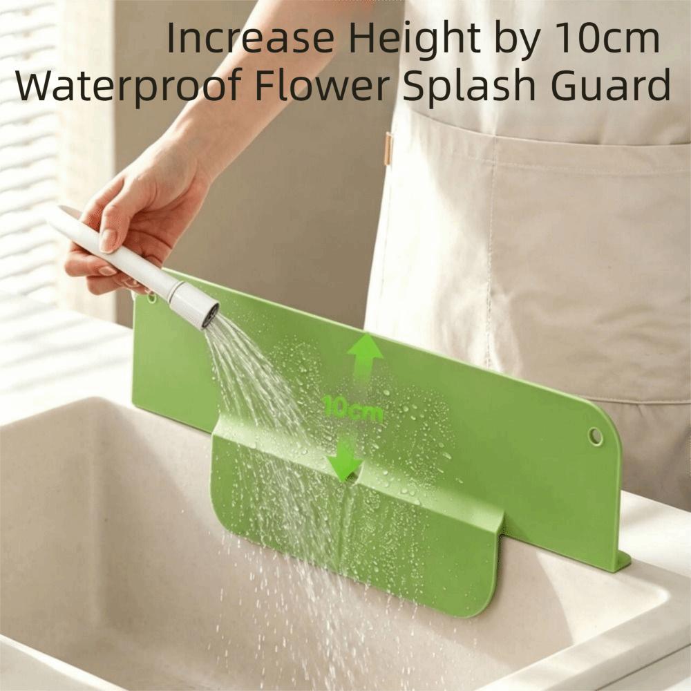 Foldable Water Blocking Board Suction Cup Base Suction Cup Baffle Kitchen Sink Guard Household Use
