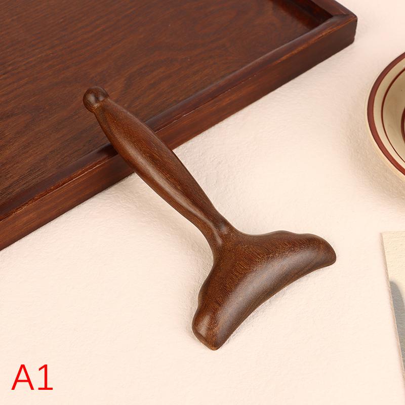 Sandalwood Fish Tail Facial Guasha Board Massage Meridian Blood Dredging Regimen Multifunctional Body Beautify Care Tool