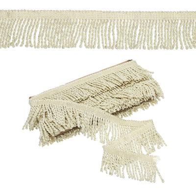 PATIKIL Yellow Fringe Trim, 5 Yards X 65mm, Curtain Tassel Fabric for Sewing Curtains, Sofas, Clothing, DIY Decoration
