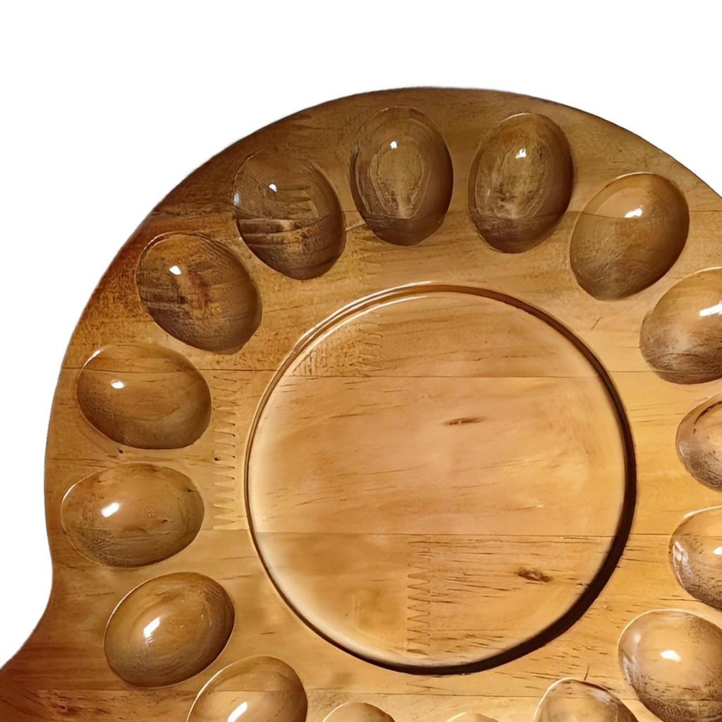 Wood Egg Holder Party Serving Tray Lightweight Practical Catering Platter Container