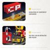 12027 MOC Technology Remote Controlled EMD SD402 Diesel Locomotive Railways Train Building Blocks Set 1170 Piece with Rail Deli