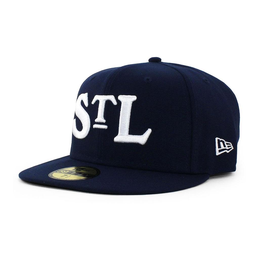 [New Era] Rickwood Classic Model Cap 59FIFTY St. Louis Stars MLB RICKWOOD CLASSIC ON-FIELD AUTHENTIC CAP NAVY ST.LOUIS STARS Hat 5950 Sz7-38 [Used]