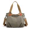 Borsa a tracolla in tela vintage da donna, ad alta capacità e dallo stile semplice, per l'uso quotidiano