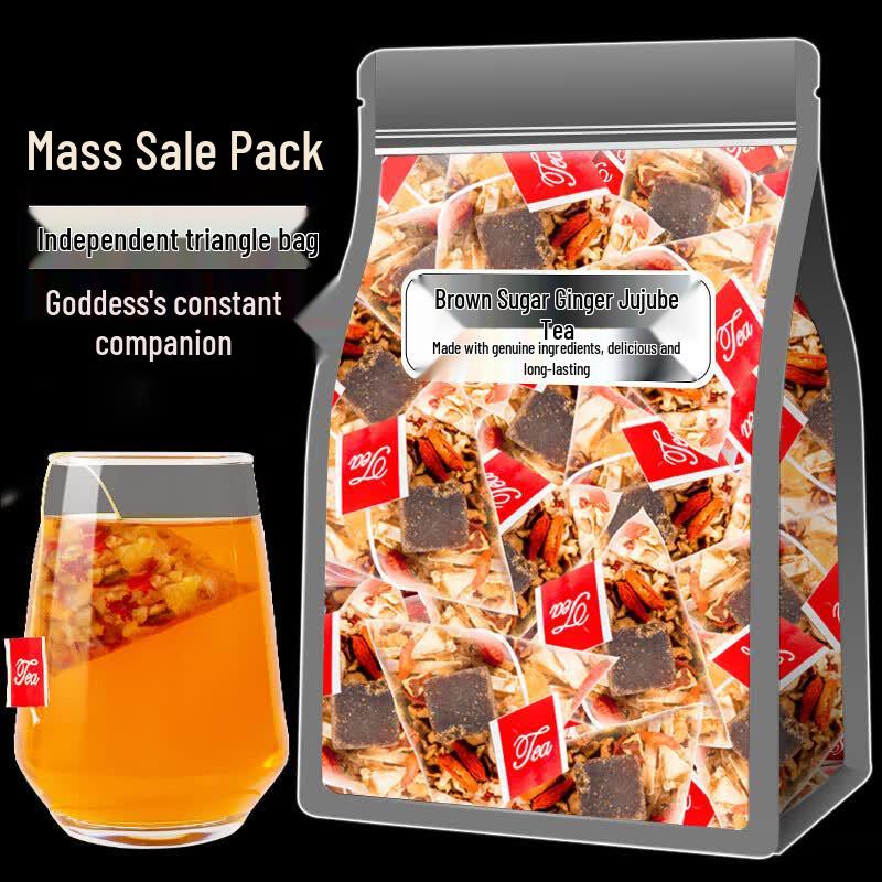 Brown Sugar Ginger Tea with Red Dates, Longan & Goji - 50 Sachets