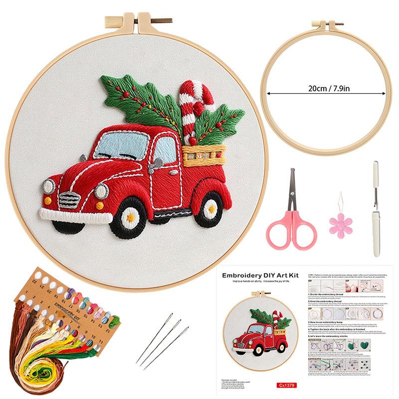 Christmas Embroidery Diy Handmade Material Package Gift New Product Including Tools