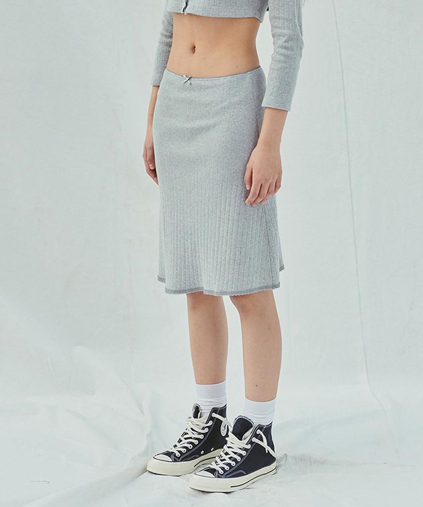 Sleepy Bear Pure Gray Midiskirt