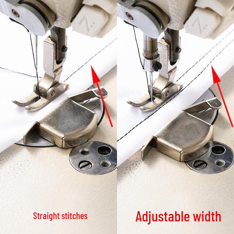 Multi-Size Magnetic Sewing Machine Edge Guide and Stop Fixture