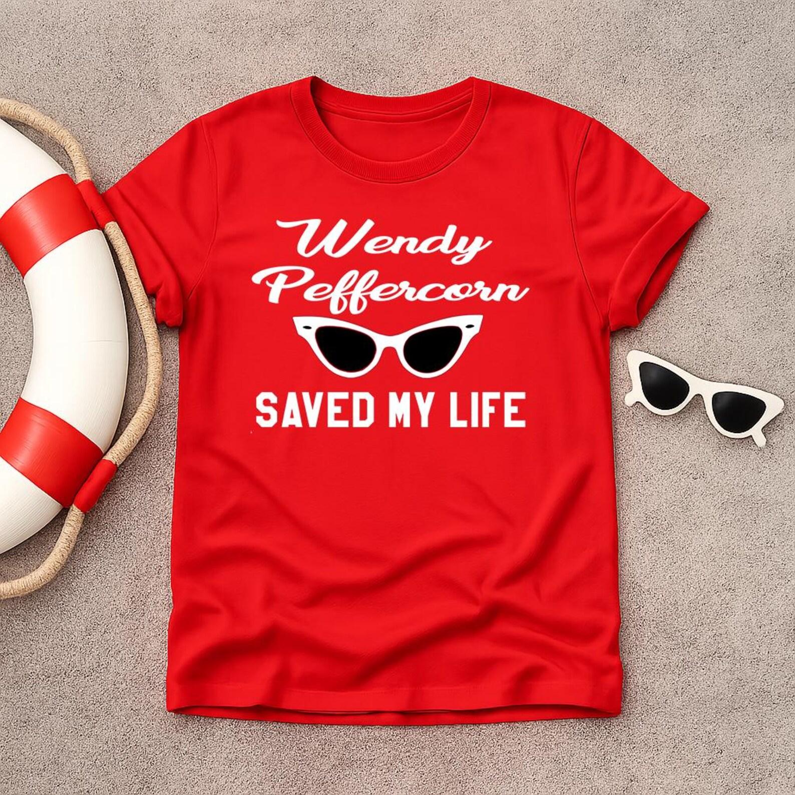 Wendy Peffercorn Saved My Life - Funny 90 s Baseball Movie Lifequard Reference - Unisex T-Shirt XL