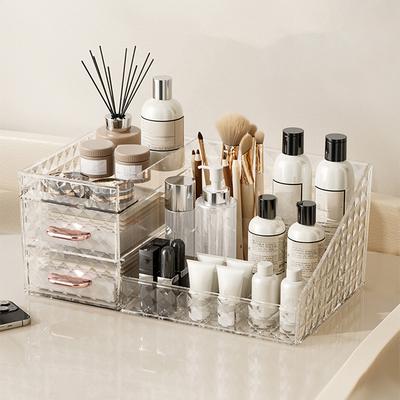 Make-up-Organizer [Große Kapazität] Kosmetik-Organizer mit transparenter Schublade - Multifunktionaler Lippenstift- & Kosmetik-Organizer