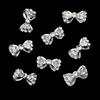 10 st Nail Art Tips klistermärken Dekor Bowknot Legering Smycken Multicolor Glitter Strass