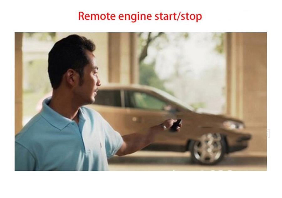 Car Security Alarm System With Remote Engine Push to Engine Start Stop Button