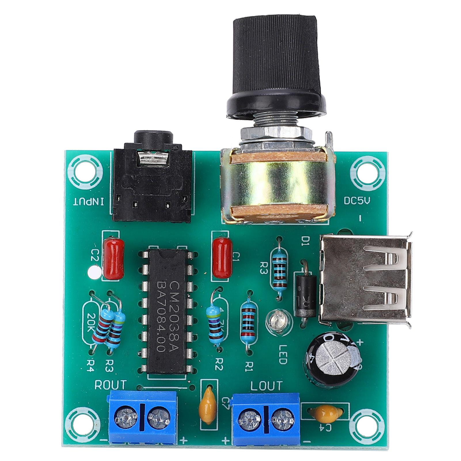 

Amplifier Board Module USB Built in Overheating Circuit PM CM2038 DC2-6V