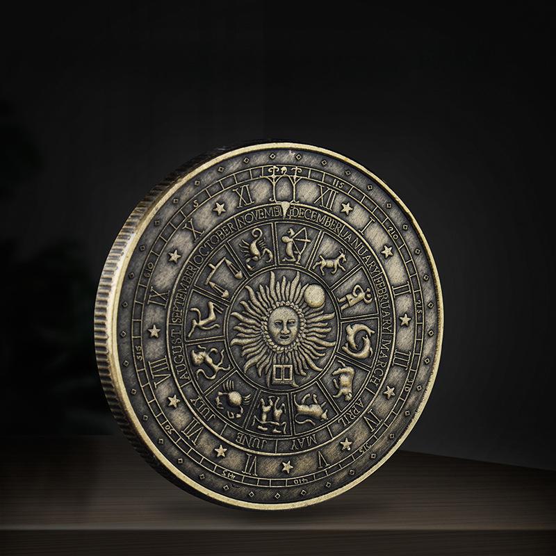 

Западное Таро Желания Позолоченные Монеты Лунный Свет Бог Солнца Счастливые Монеты Фэн Шуй Созвездие Памятные Монеты Зубы Бессмертные Монеты 40*3