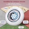 Professional Competitive Flying Disc - Durable Rotatable Design, White with Blue&Red Logo, Ideal for Outdoor Sports, Sports Disc