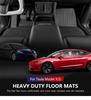 NovaAcc All TPE Floor Mats for Tesla Model Y 3 2021 To 2024 Left Rudder All Weather Foot Pad Automotive Interior Car Accessories