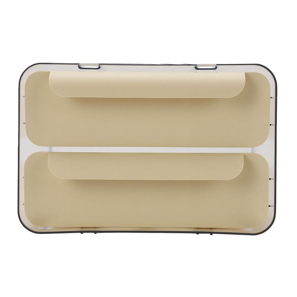 Egg Holder Stackable Space Saving High Transparency 2 Tier Drawer Type Egg Container with Individual Slots for Fridge