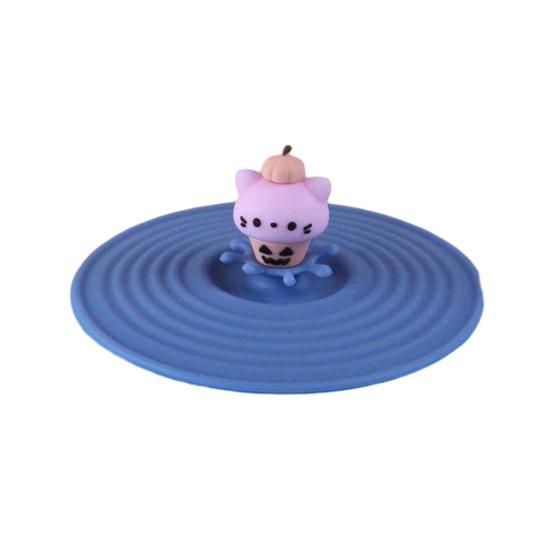 Attractive Food-grade Dustproof Colorful Cartoon Cute Silicone Cup Cover Home Supplies Drink Cup Lid
