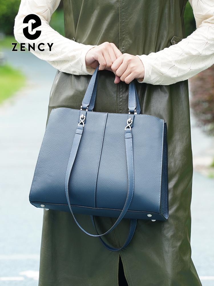 Zency Damen Große Tragetasche Echtes Leder Schultertasche