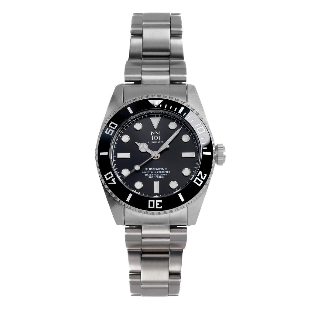 Model NOU Hyakuichi 38 mm 20 ATM Ceas automat rezistent la apa Bezel ceramic Ceas mecanic cu bobinaj automat negru [HYAKUICHI 101] No.16N Diver's