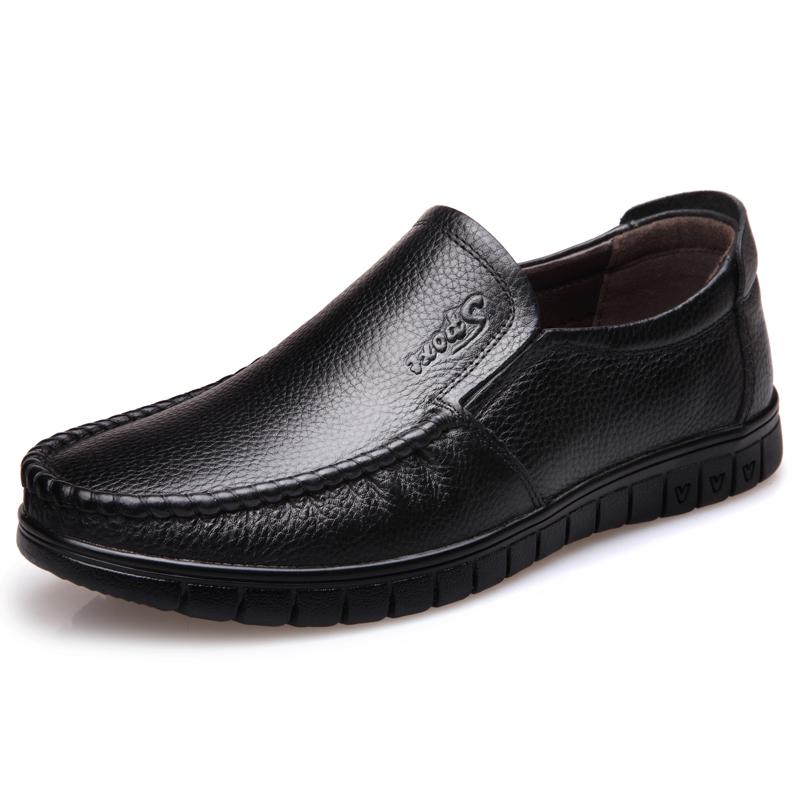 

Men s Handmade Casual Loafers Outdoor Anti-Slip Comfortable Slip-On Driving Comfortable Leather Shoes Fashi Men Moccasins 38 чёрный