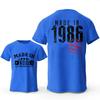 Mode Heren T-shirt Gemaakt in 1986 40 Jaar Geweldig Zijn Vintage 40ste Verjaardag Cadeau T-shirts Dames Casual T-shirt Los Streetwear T-shirt