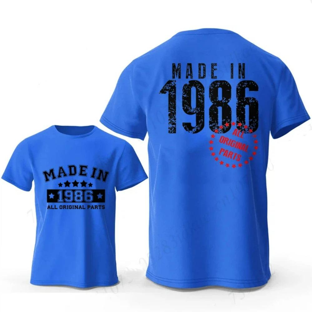 Mode Heren T-shirt Gemaakt in 1986 40 Jaar Geweldig Zijn Vintage 40ste Verjaardag Cadeau T-shirts Dames Casual T-shirt Los Streetwear T-shirt
