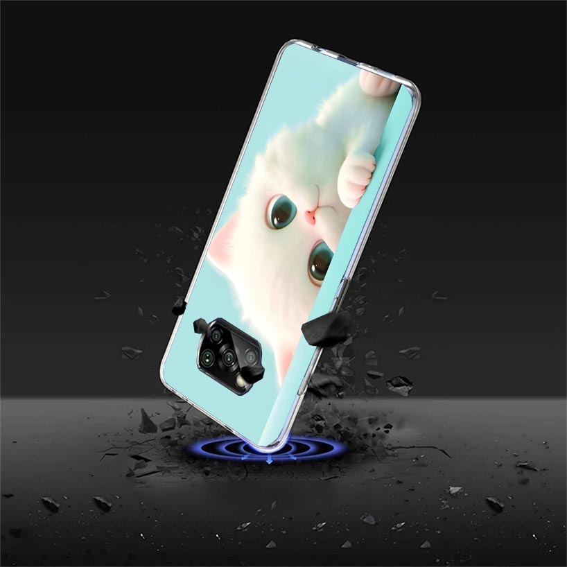 Cat Cute Kitten Cartoon Case Phone Cover for Xiaomi Redmi Note 10 9 9S 8 8T 7 5 Pro Mi 12T 11T 10T 9T 12 11 Lite A3 A2 Trend Fun