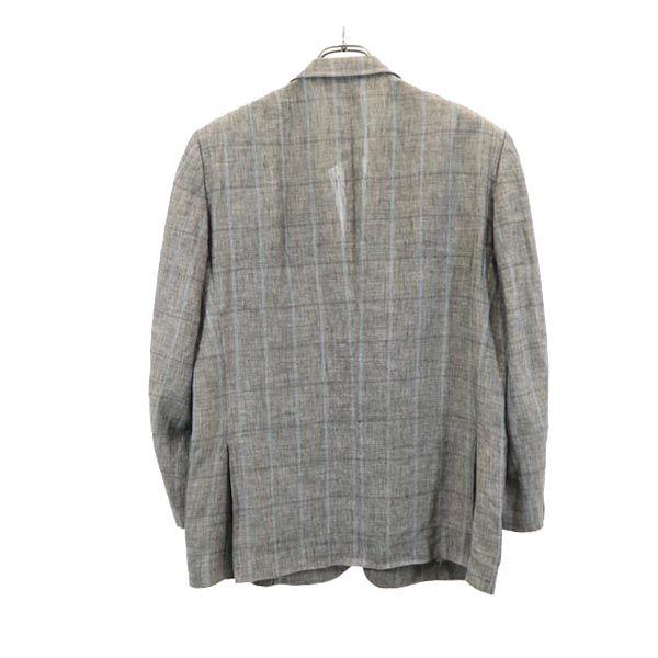 Lanvin Linen Tailored Jacket R48-45 Gray Men's Used