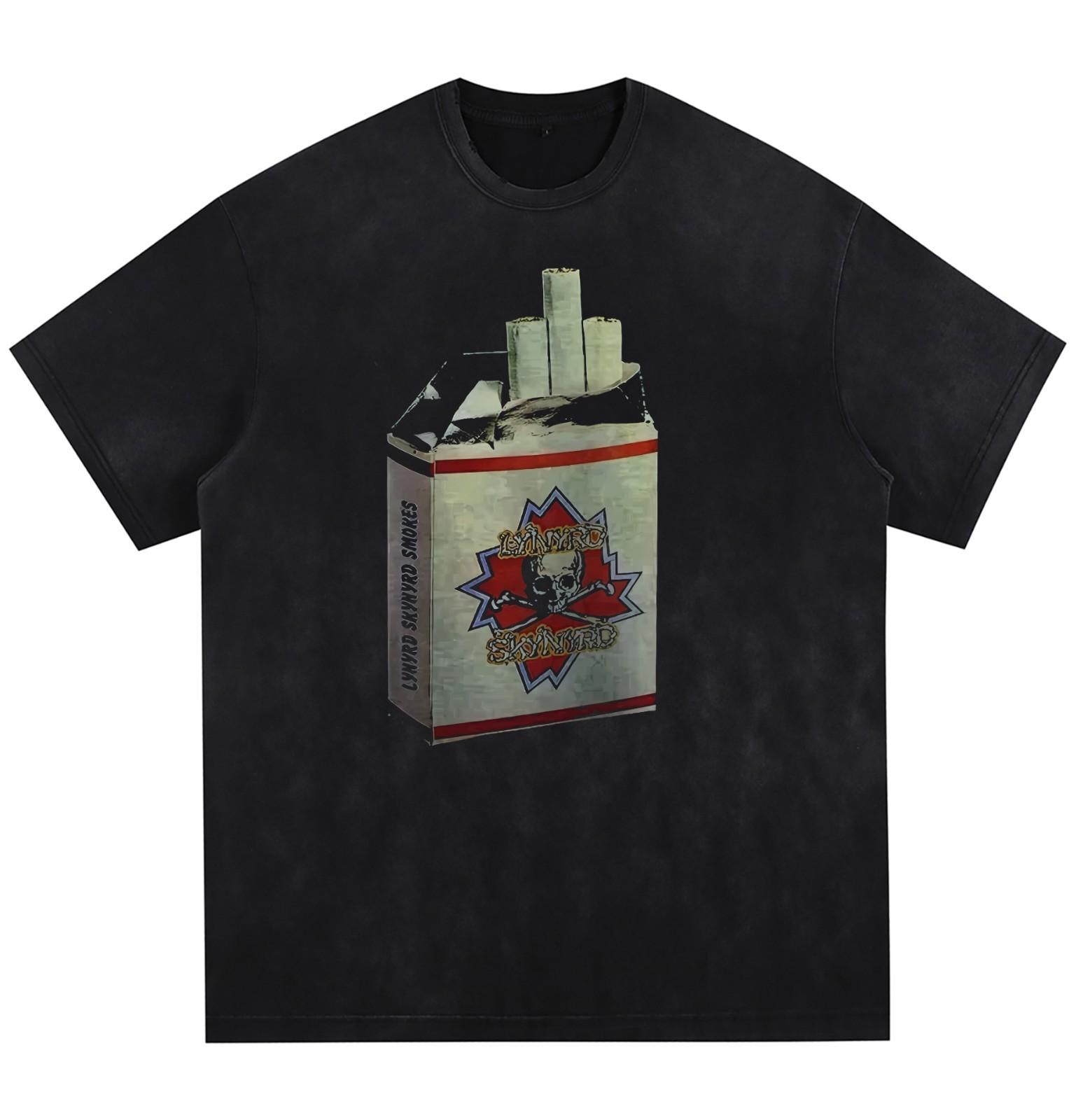 [ACID WASHED FRAYED] Vintage Lynyrd Skynyrd Smokes T-shirt. XXL