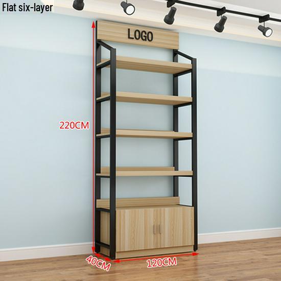 Multi-Layer Slanted Display Stand for Cosmetics and Snacks