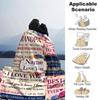 Grandpa Appreciation Collage Customize Your Name Blanket Warm Comfortable And Soft Blankets Are Suitable For Home Lunch Break Blanket Office Sofa Sofa