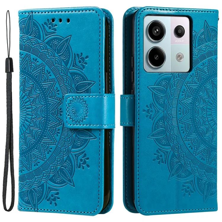 

Для Xiaomi Redmi Note 13 Pro 5G/Poco X6 5G чехол Mandala Flower кожаный чехол-бумажник