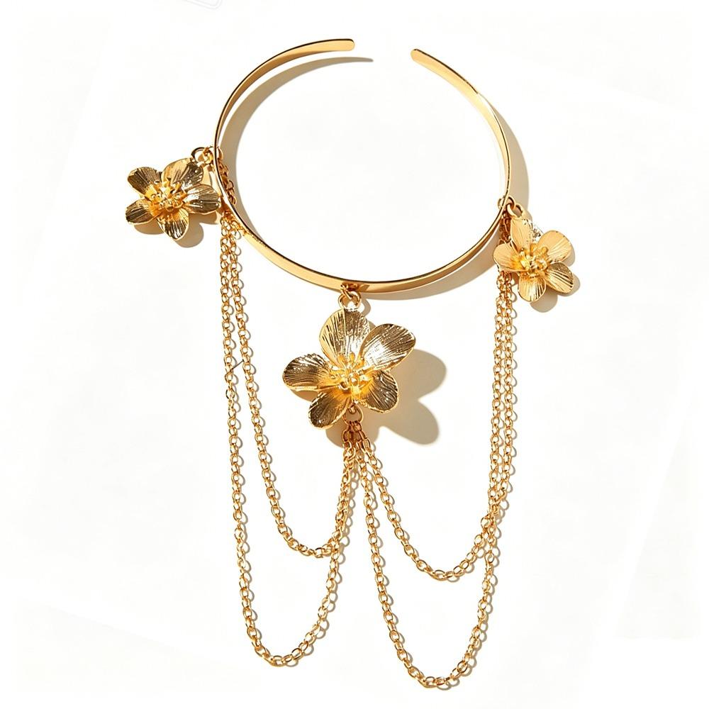 Alloy Material Fringed Arm Ring Punk Style Tassel Arm Ring Stylish Alloy Arm Ring Women