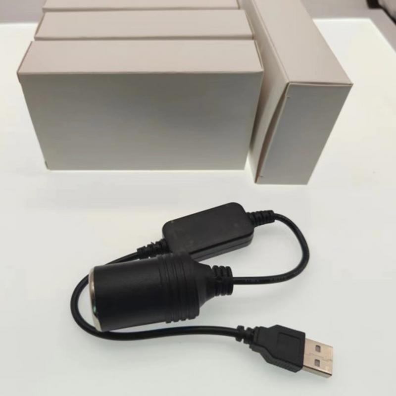 Car Lighters USB Converter Female Converter USB Adapter 5V to 12V Converter Plug Socket Wired Controller Plug Car LighterAdapter